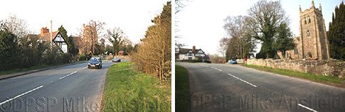 Shaw Lane and St Mary de Wyche Church
