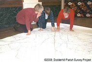Studying the tithe map © dodderhill Parish Survey Project