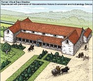 Roman Villa at Bays Meadow © WCC reproduced with permission